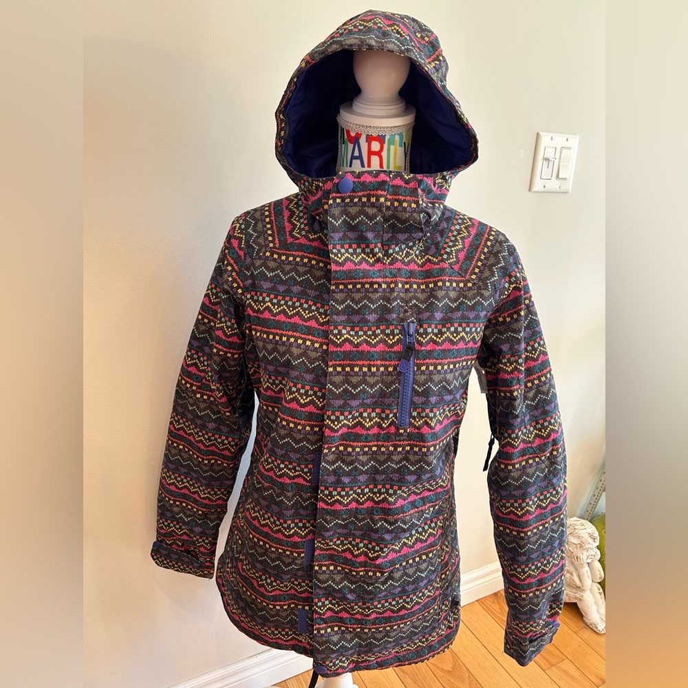 Burton Multicolor Patterned Ski Snowboard Jacket
